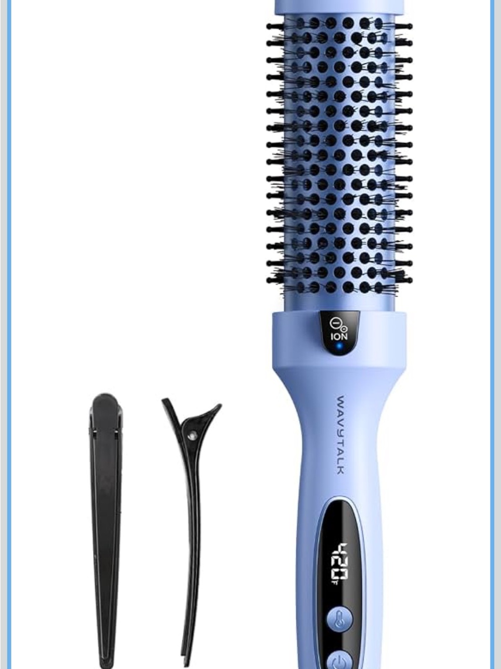 Wavytalk Thermal Brush Blowout Boost 1.5″ Heat Round Brush for Blowout Look